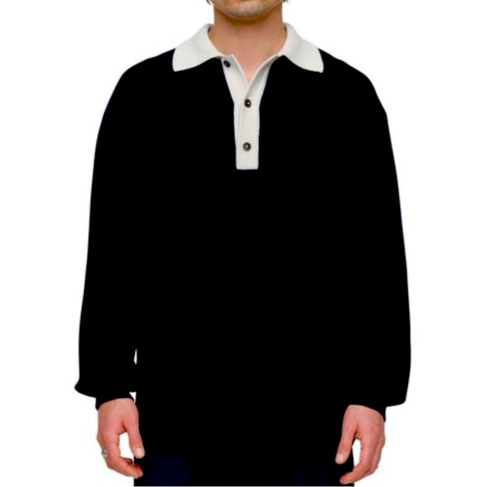 Knit Polo from closed, Size M